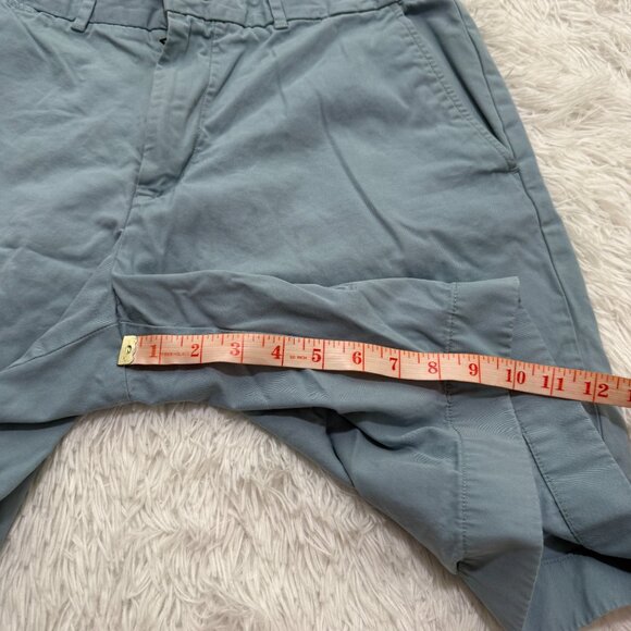Men Tommy Hilfiger Classic Fit Chino Shorts Flat Front in Light Blue Size 36 - Picture 5 of 7